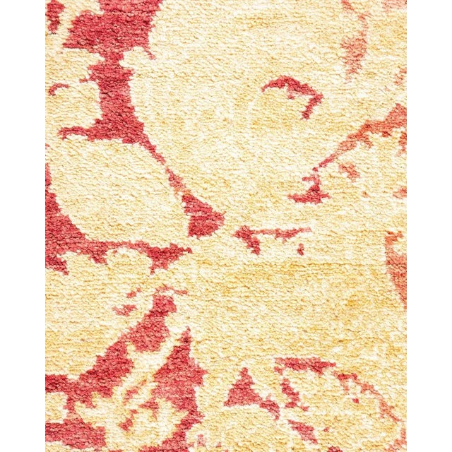 Traditional Mogul Collection Hand-Knotted Area Rug - Pink 8' 3" x 10' 7" For Sale - Image 3 of 9