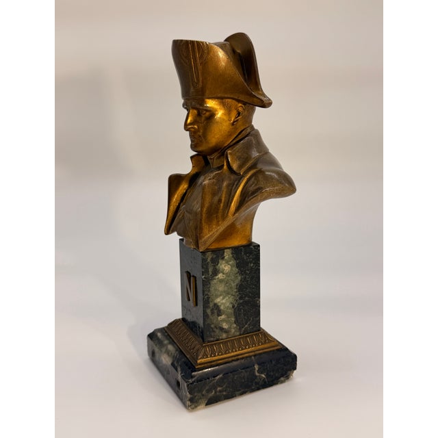 French Bronze Bust of Napoleon I on Marble Base For Sale - Image 9 of 9