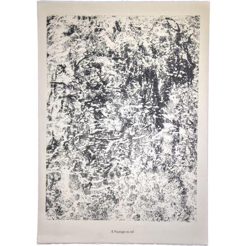 Modern Jean Dubuffet, Paysage au Sol, Lithograph, 1959 For Sale - Image 3 of 3
