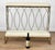Original & Unusually Designed 1970's Alter Kneeling Bench Sculptural Brass Frame with Decorative Backrest Motif 37" wide...