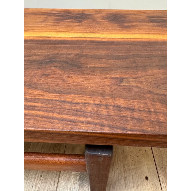 1950s Mid Century Floating Coffee Table, Model T621 Style Bench For Sale - Image 12 of 12