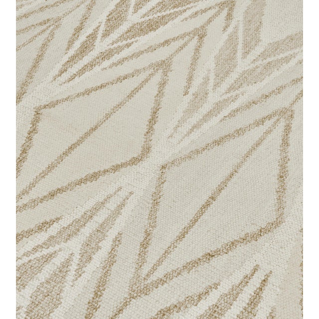 Vintage Swedish Geometric Hooked Rug, Handwoven Wool at Doris Leslie Blau For Sale - Image 4 of 10