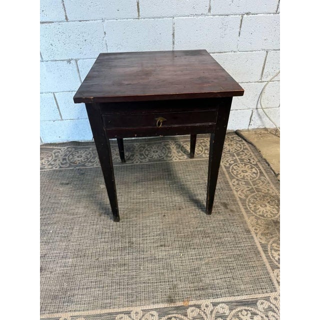 19th Century Antique Late 18th -19th Century Federal Style End Side Table For Sale - Image 5 of 11