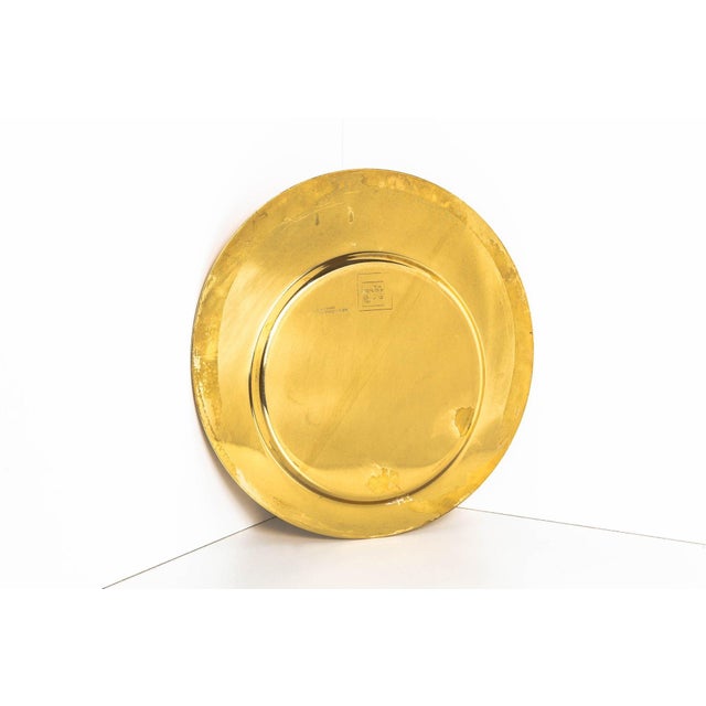 Gio Ponti 1970s Gio Ponti Brass Plate by Cleto Munari For Sale - Image 4 of 7