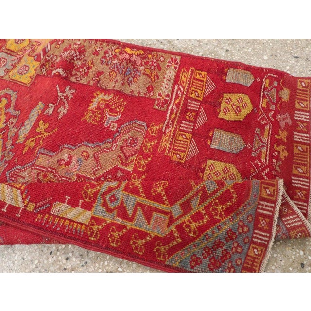 Textile Galerie Shabab Collection Early 20th Century Turkish Anatolian Wagireh Rug For Sale - Image 7 of 8