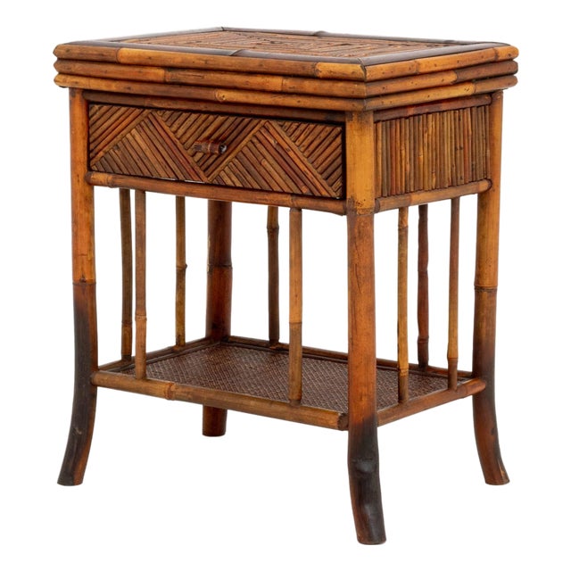 Aesthetic Movement Style Bamboo Side Table For Sale