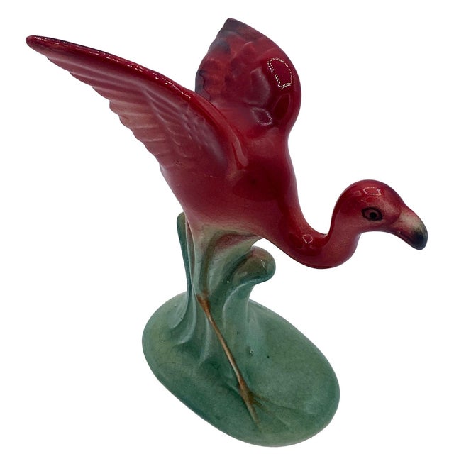Mid 20th Century Flying Flamingo Ceramic Salt & Pepper Shaker Set, Japan For Sale - Image 4 of 11