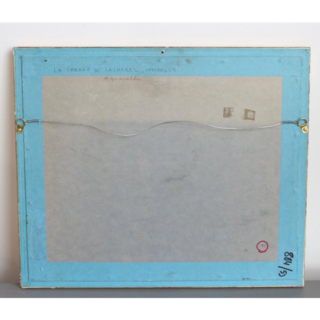 Yves Brayer, Cabane de Cacharel, 1950s, Gouache on Paper For Sale - Image 12 of 13