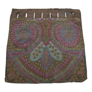 Victorian Micro Glass Beaded Drawstring Pouch Purse For Sale