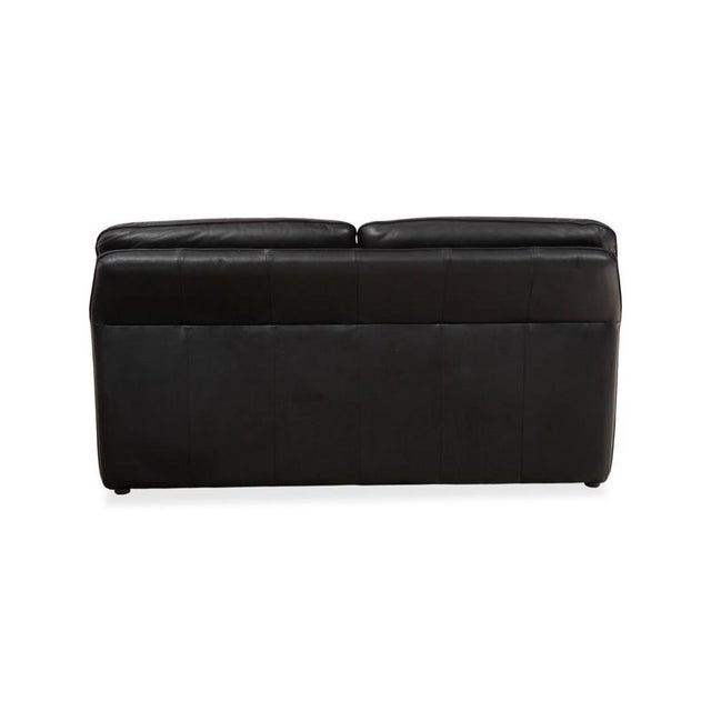 Black Black Leather Atlanta Two-Seater Sofa by Lauser For Sale - Image 8 of 10