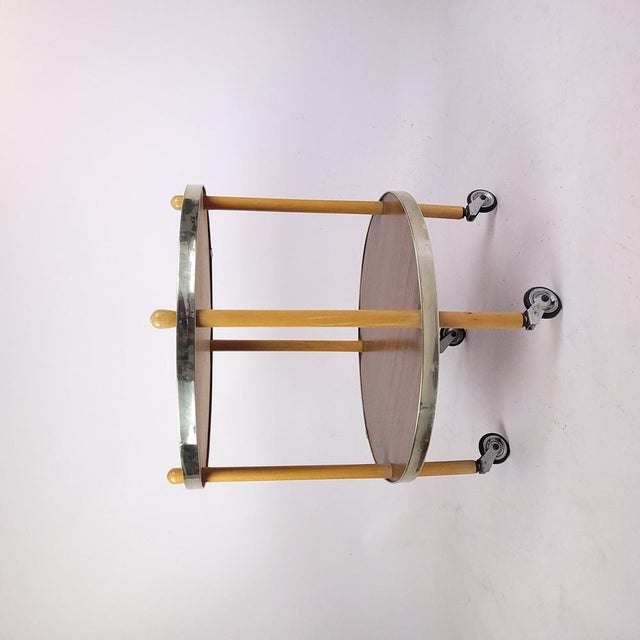 Wood Bar Side Table, 1970s For Sale - Image 7 of 10