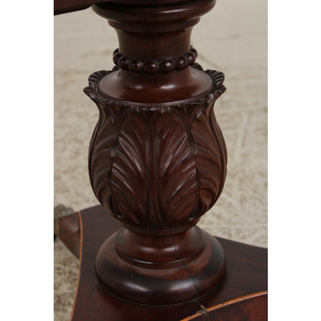 Antique English 19th Century Mahogany Sewing Work Table For Sale - Image 17 of 18