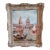 Italian Venetian Fisherman Village Seaside Painting Signed For Sale