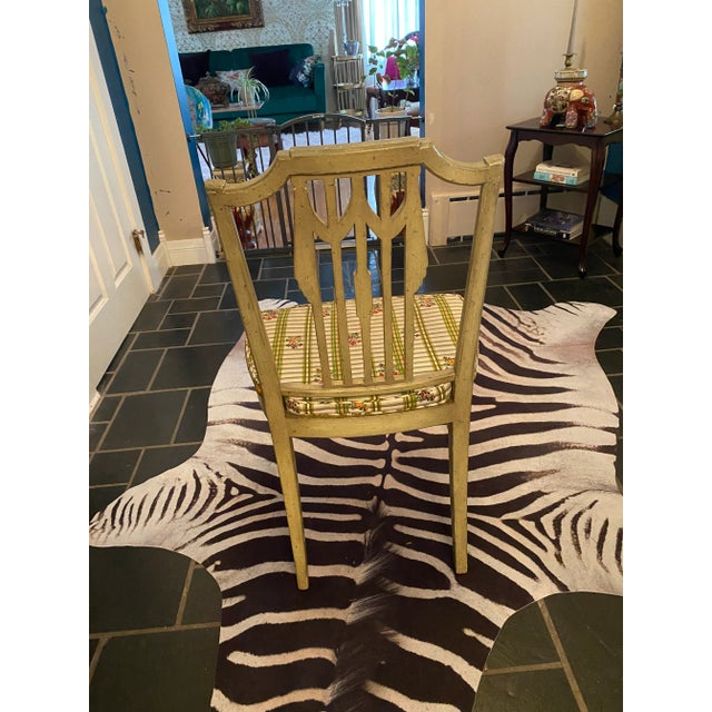 Traditional Antique Chair, Adams Style, Caned, Hand Painted 1920s For Sale - Image 3 of 10