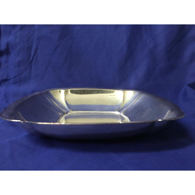 Mid-Century Modern Reed & Barton Silverplate Square Platter For Sale - Image 3 of 5