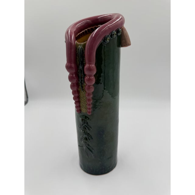 Vintage Studio Pottery Organic Design Titled De Alla For Sale In Miami - Image 6 of 9