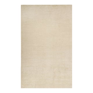 Rug & Kilim’s Solid Beige-Brown Rug in Tone-on-Tone Contemporary Style -11'x18' For Sale
