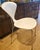 Norman Cherner Set of Four White Lacquer Stacking Chairs by Norman Cherner For Sale - Image 4 of 12