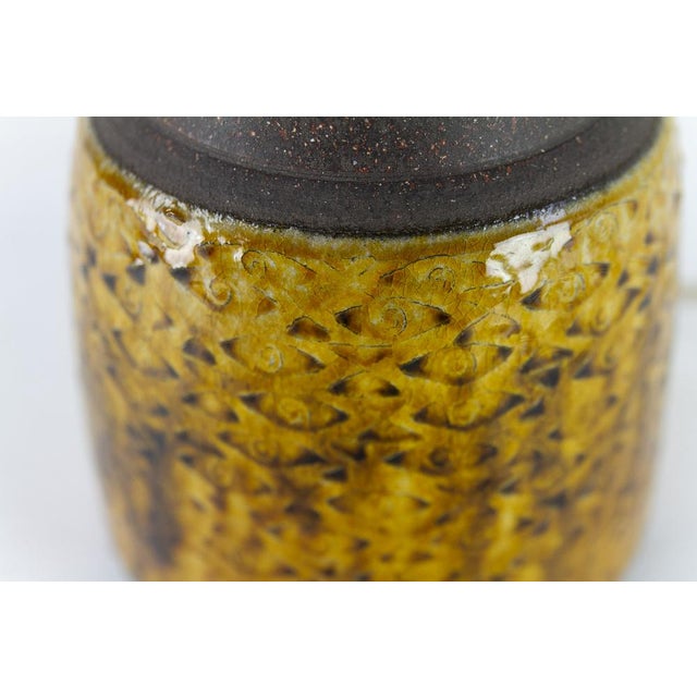 Vintage Danish Ceramic Table Lamp by Nils Kähler, 1960s. For Sale - Image 15 of 18