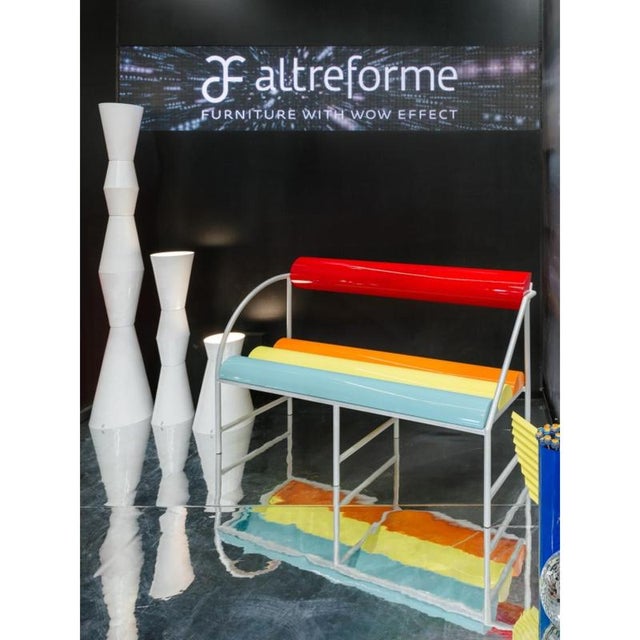 Flash Bench in Powder-Coated Aluminum by Altreforme For Sale - Image 6 of 8