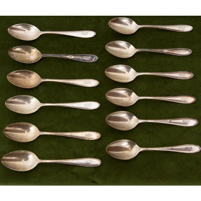 Silver Dinner Spoons by Bruckmann & Sons, Set of 12 For Sale - Image 6 of 6