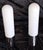 Contemporary Vintage Wall Lamps with Chrome-Plated Metal Bracket and White Opal Glass Shade from Glashütte Limburg, 1980s, Set of 2 For Sale - Image 3 of 8