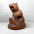 Hand-carved wooden bear (Kibori Kuma). Typical carving of the indigenous Japanese people, the Ainu. This bear is depicted...