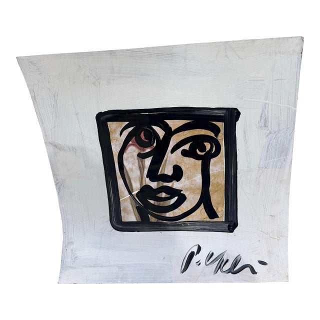 1990s Peter Keil Acrylic Painting For Sale