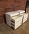 1980s Pair of Vintage 1980s Postmodern Waterfall White Lacquer Nightstands For Sale - Image 5 of 9