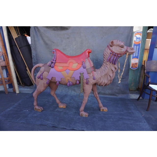 This is a very rare and wonderfully fun object to own. This camel originated from a 19th-century French carousel—a period...