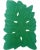 Textile Set 4 Green Leaf Christmas Holiday Cocktail Napkins Linen For Sale - Image 7 of 12