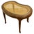 Brown French Empire Style Bergère Kidney Shaped Stool, 1900s For Sale - Image 8 of 8