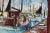 Swedish Mid-Century Oil on Canvas " Marina" by Steu This breathtaking large oil painting by renowned artist Steu featuring...