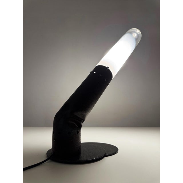 Glass Vintage Italian Space Age Murano Glass Lamp by Carlo Nason, 1970s For Sale - Image 7 of 11