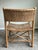 Late 20th Century Vintage Coastal Woven Leather Strap Armchair / Campaign Style Lounge Chair For Sale - Image 5 of 6