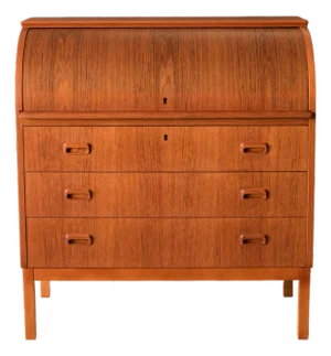 Mid Century Modern Scandinavian Teak Secretary Desk