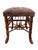 Vintage Faux Bamboo Stool in Ralph Lauren "Hunting Manor Paisley" Fabric For Sale - Image 11 of 17