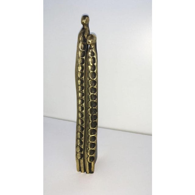 Vintage Italian Bronze Abstract Sculpture by Annie Lambert, 1985 For Sale - Image 4 of 18
