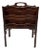 Mid Century Mahogany Tall Magazine Rack, Made by Butler For Sale