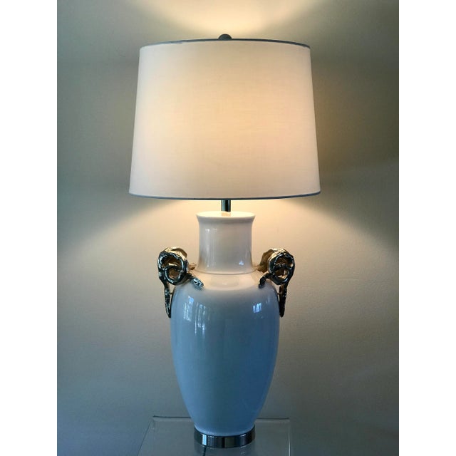 Metal 1970’s Ceramic Lamp by Chapman For Sale - Image 7 of 12