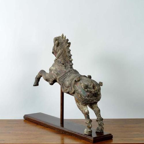 Indian Hindu Wooden Vahanna Horse, 1890s For Sale - Image 14 of 15