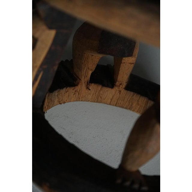 Mid-20th Century African Carved Hardwood Stool, 1950s For Sale - Image 16 of 18