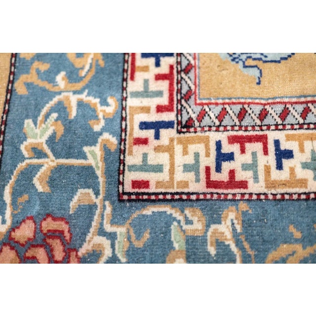 Textile Fine Antique Turkish Wool Rug 6'8'' X 9'2'' For Sale - Image 7 of 8