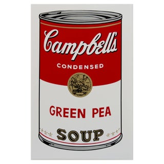 Sunday B. Morning after Andy Warhol, Campbell's Green Pea Soup, Silkscreen Print For Sale