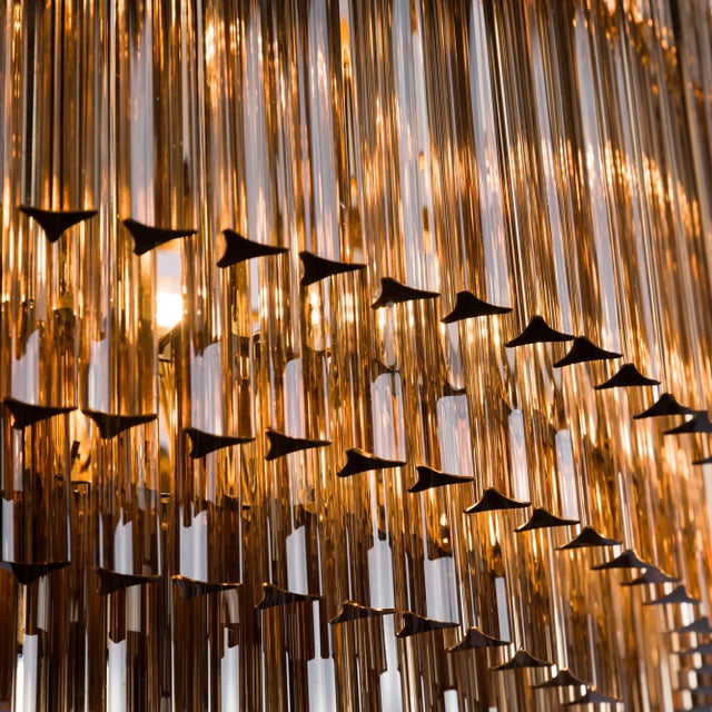 Early 21st Century Large Smoked Amaro Drum Chandelier from Pure White Lines For Sale - Image 5 of 12