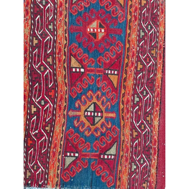 Vintage Shahsavand Soumak Kilim For Sale - Image 15 of 17