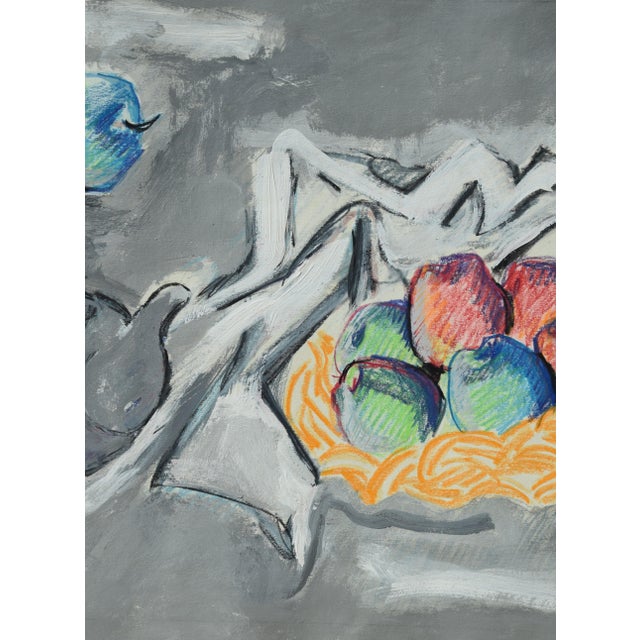 Richild Holt, Still Life with Apples, 1992, Mixed Media For Sale - Image 6 of 13