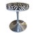 "Tulip" style Chrome Stool attributed to Eero Saarinen with Sunbrella "Nairobi" acrylic upholstery seat making a striking...