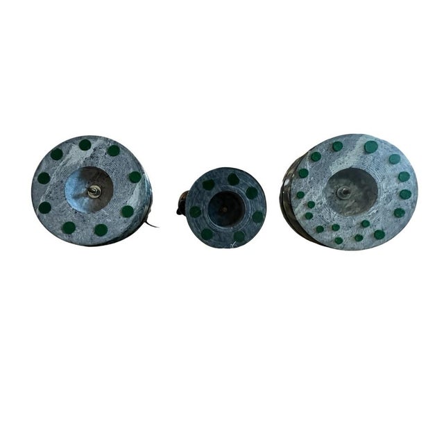 Late 20th Century French Style Bronze Putti Trio After Auguste Moreau, Marble Bases For Sale - Image 11 of 11