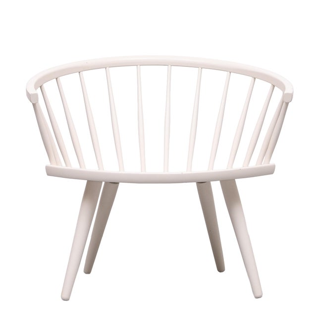 Arka White Lounge Chair by Yngve Ekström for Stolab, 1950 For Sale - Image 9 of 9